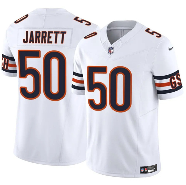 Men's White Chicago Bears #50 Grady Jarrett 2025 F.U.S.E. Vapor Untouchable Limited Stitched Football Jersey